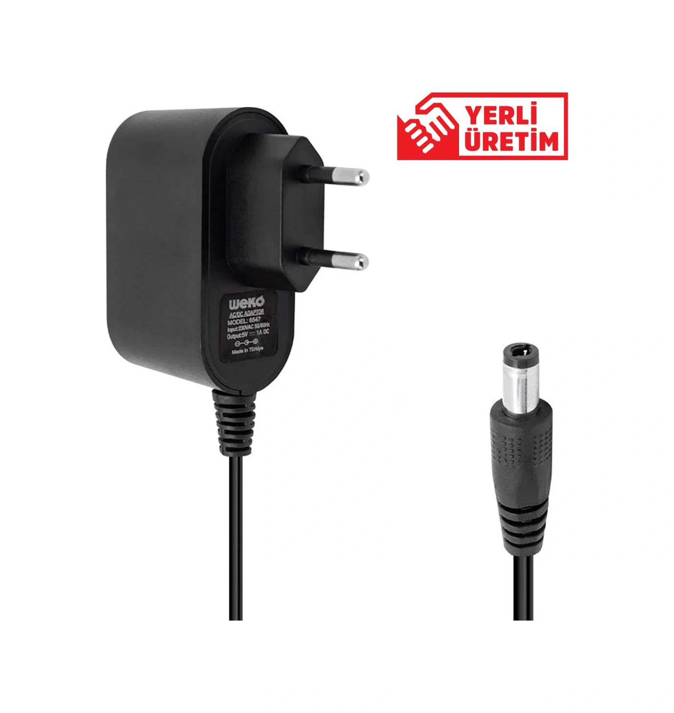 Weko 5 Volt 1 Amper 5 Watt Plastik Kasa Priz Tipi Adaptör