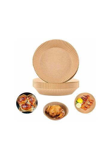 Skycity Yemek Dereceli Havva Fritöz Liner 16cm, 100 Adet - Yağ/su Geçirmez, Kullandıkdan Atılabilir, Fritözü Temiz Tutar, Mikrodalga/steamer Uyumlu Diğer