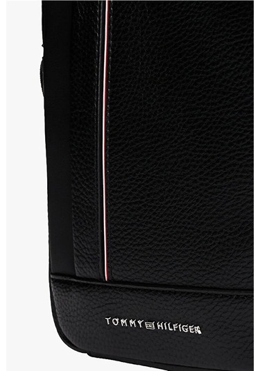 Erkek Dokulu Çapraz Askılı Çanta - Siyah Triple Black