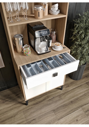 Afilli Venüs Kahve Köşesi 2 Kapaklı Tek Çekmeceli Ve Çok Amaçlı D