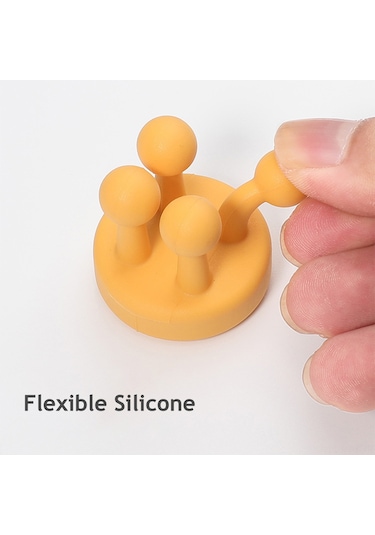 Monyee Güçlü Silikon Yapışkan Duvar Kanca - Delme Yok, Sabit Tutar - Beyaz, 3 Adet Beyaz