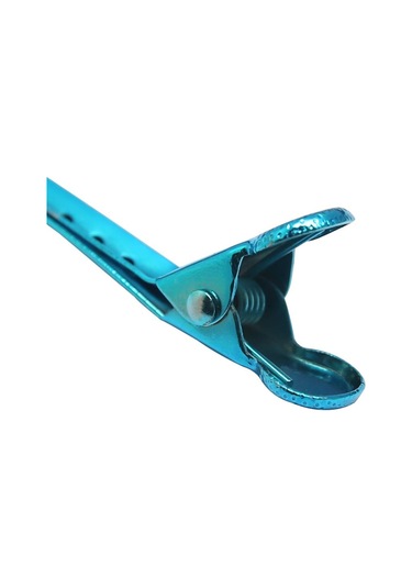 Suntek 14 Adet Ördek Gagası Klipler 3.5'' Saç Mavi