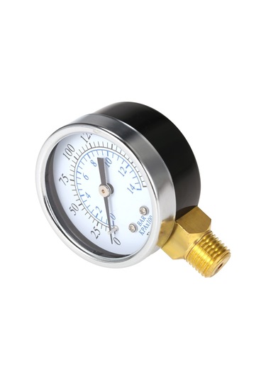 Kosona 50mm 1/4" Npt Hidrolik Manometre, 0-200psi/0-14bar Çift Ölçekli İğne, Sabit Performanslı, Yan/arka Montaj Opsiyonu Ts-50-14