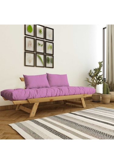Adalar Masif Natural-pembe Renk 2li Kanepe Cpt8168-210