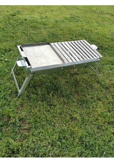 1. Kalite Paslanmaz Krom Gövde.1.2mm 30x70 Cm Mangal Gri