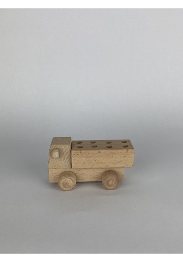 Ahşap Küçük Oyuncak Dikdörtgen Kamyon