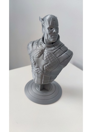 Captain America - Kaptan Amerika Gri Figür / Büst - Biblo 13 Cm