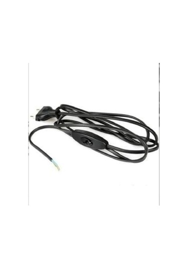 Siyah Arapuarlı Aç Kapa Anahtarlı Kablo 5 Adet