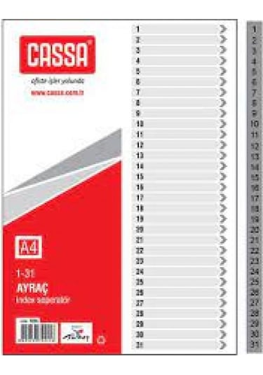 Cassa Seperatör 1-12 Renk 7229