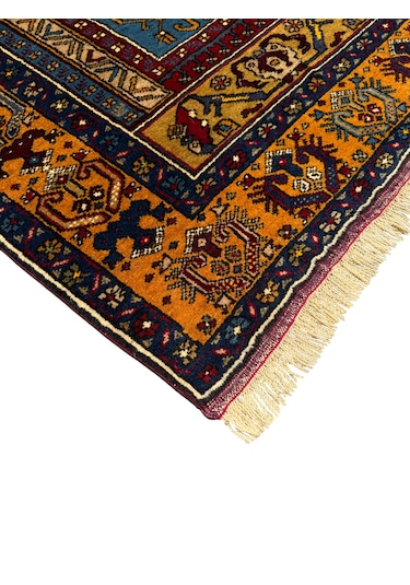 El Dokuma Sıfır Yahyalı Halısı 105x185 Özel Model Yün Namazlık