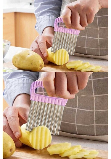 Pratik Cips Chopper Şekilli Sebze Meyve Ve Gıda Dilimleyici Diğer