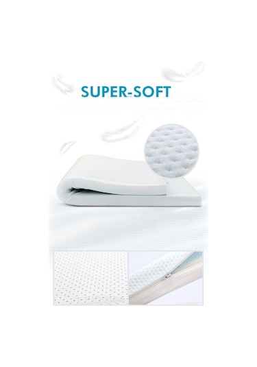 Onlıne-Yatak Viscopooly 100X200 Cm Ortopedik Yatak Şiltesi Visco Ped