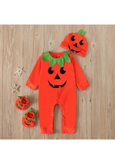 Cadılar Bayramı Balkabağı Cosplay Kostümleri Bebek Erkek Kız Romper + Bere + Çorap 3 Adet Kıyafetler Giysileri 0-24 Ay İçin Çok Renkli Cadılar Bayramı Balkabağı Cosplay Kostümleri Bebek Erkek Kız Romper + Bere + Çorap 3 Adet Kıyafetler Giysileri 0-24 Ay İçin Çok Renkli