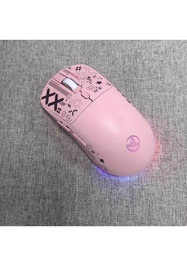 Besthome1 Hxsj T90 Pembe Uc Modlu Kablosuz Fare Rgb Isik Dahili Sol Sag Tus Sessiz Optik Fare Ev Ofis Oyun Diğer