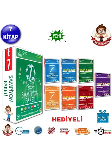 Tonguç Akademi 7. Sınıf Şampiyon Seti 2022 Hediyeli