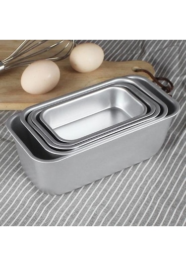 Pişirme Kalıp Alüminyum Yapışmaz Ekmek Cheesecake Tost Kalıp Tava Mutfak Pişirme Aracı 13.8x8x3.8cm