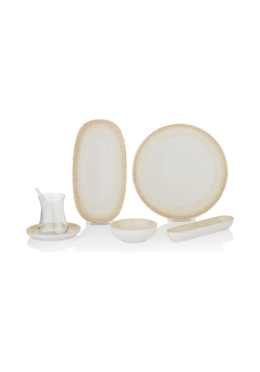 Schafer Lora Kahvaltı Takımı 32 Parça Bej