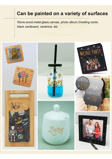 Monyee 10 Renkli Metalik Keçeli Kalem Seti - Yumuşak Uçlu, Dıy Projeler İçin Mükemmel Gümüş