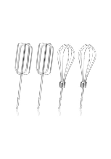 El Mikseri Çırpıcı Ek Parçaları Seti, Paslanmaz Çelik El Mikseri Gümüş