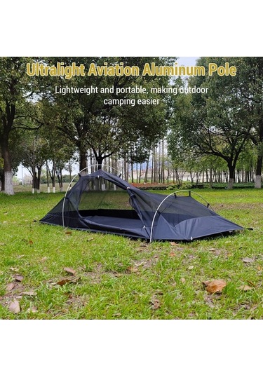 Pazly 1 Kişilik Ultra Hafif 4 Mevsim Kamp Çadırı - Fırtına Ve Sivrisinek Korumalı, 112 Karakter, Çok Renkli Çok Renkli