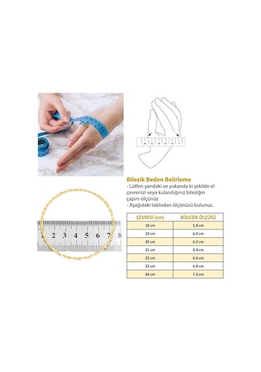 22 Ayar Altın Kaplama İmitasyon Desenli Bilezik 1 Cm Blz-3008 Altın