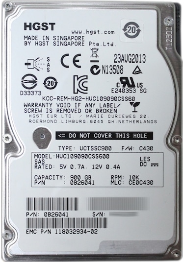 Hgst Huc109090css600 900gb 10k Rpm Sas 6gb/s 2.5 Enterprise Hdd