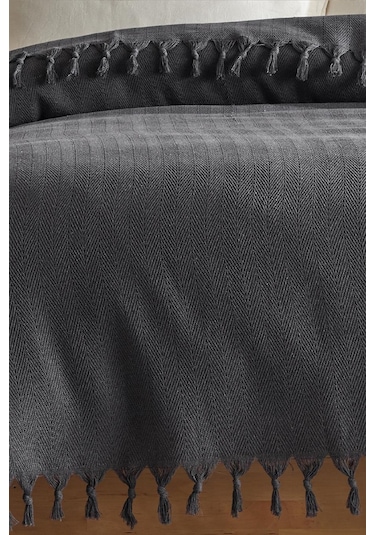 Viaden Berlino Çift Kişilik Pike 200 x 230 CM - Füme