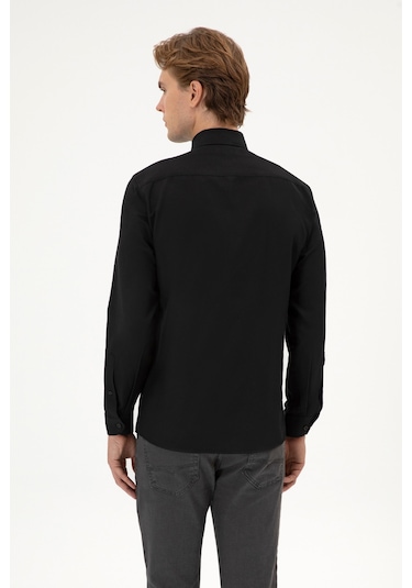 U.s. Polo Assn. Erkek Siyah Gömlek Basic 50316723-vr046 Siyah