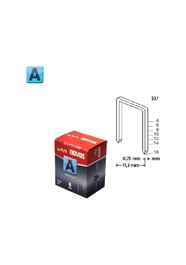 Novus A Tip 53/8mm Zımba Teli 2000 Li Paket