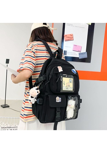 Treasure Sell Global Çok Bölmeli Büyük Kapasiteli Sırt Çantası - Çok Renkli