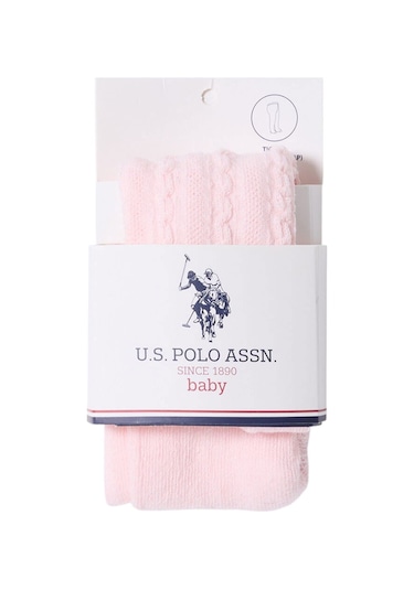 U.S. Polo Assn. Kız Bebek Pembe Çorap Usb1330 Pembe