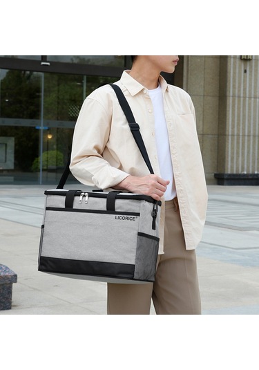 Lıcorıce Açık Taşınabilir Piknik Yalıtım Soğutma Çanta-büyük Kırmızı