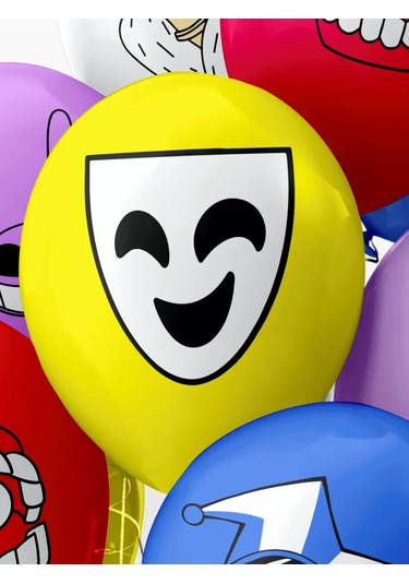 Onlybest Balonlar Dijital Sirk Doğum Günü Seti 210320202 MAVİ