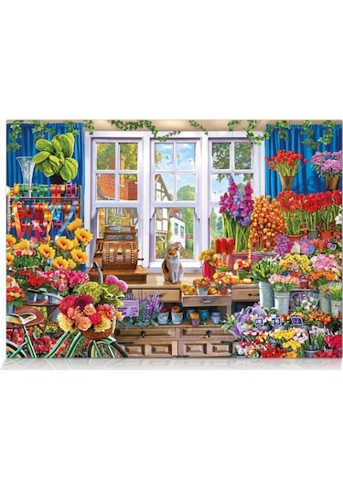 Star Puzzle 1500 Parça Çiçekci Puzzle