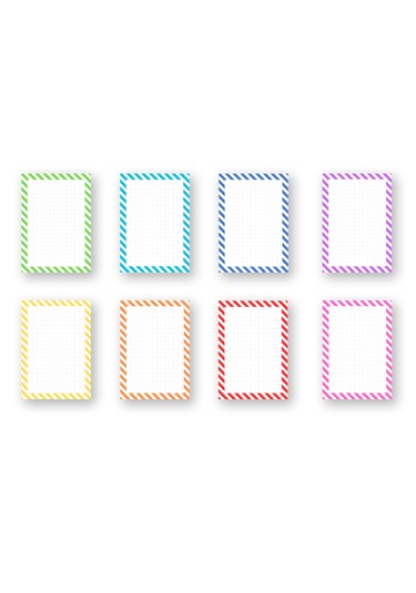 48 Adet Çalışma Kartı 10x7 Cm Model 1