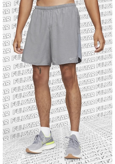 Nike Challenger Dri Fit 7'' Brief Lined Running Shorts Slip Astarlı Koşu Şortu Gri Grey
