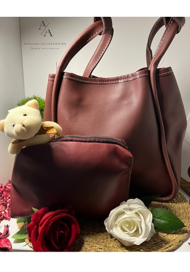 Büyük Anne Çantası Bordo - Mürdüm