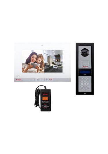 Audio 4.3" 1 Daire Mekanik Butonlu Görüntülü Diafon Paketi