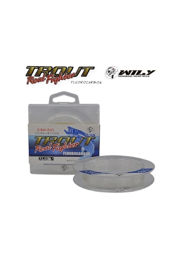 Flourocarbon Misina Wily Sinking Trout 30 Mt Farklı Bedenler 0,70 MM - Standart
