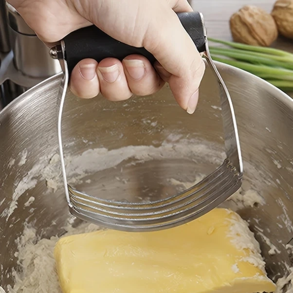 Gateesat Siyah Manuel Kek Hamur Karıştırıcı Paslanmaz Çelik Ev Profesyonel Fırıncılar Diğer