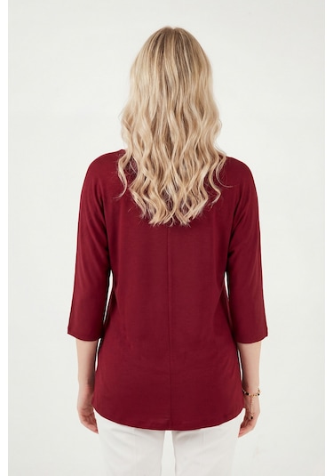 Lela Bayan Bluz 5861416y Bordo Bordo