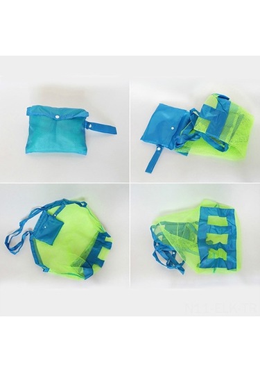 Didadodo Katlanabilir Çocuk Plaj Çantası - Hızlı Saklama, Dayanıklı Ve Konforlu Yeşil, Pratik Kapaklı Yeşil