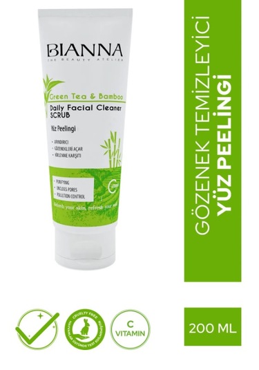 Bianna Mattifying Green Tea & Bambu Yüz Peeling 200 ML