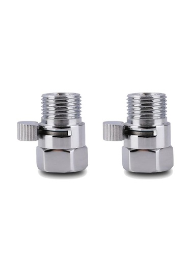 Ulzyvf Bide Püskürtücü Veya Duş Başlığı İçin 2 Adet Duş Yönlendirme Vanası, Kapaklı Katı Pirinç Kapatma Vanası