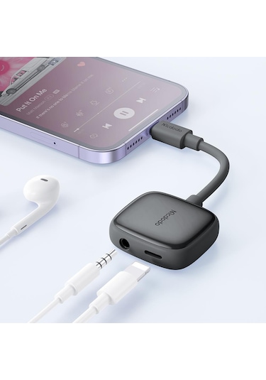 Mcdodo Ca-2740 Lightning To Lightning Dijital Audio Adaptör - Gri