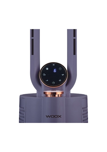 Woox Aktif Karbon Filtreli Zaman Ayarlı Dijital Ekran Hava Temizleyici Ve Hava Soğutucu Nemlendirici Siyah