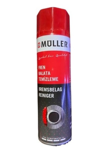 Müller Fren Balata Genel Temizleyici Bisiklet Motosiklet Yağ Çözücü 500 Ml Balata Spreyi Siyah