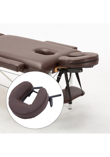 Suntek Masaj Masası Yüz Beşiği Ve Yastık Alüminyum Kahve