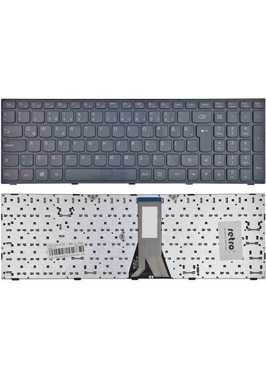 Lenovo Z50-70 İle Uyumlu Notebook Klavyesi - Çerçeveli - Siyah - Tr