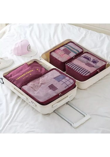 Lıtebag Valizdeki Eşya Ve Çarşafların Saklanması İçin Seyahat Düzenleyici 205345067 Bordo